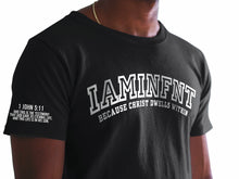 Load image into Gallery viewer, "I AM INFNT" TEE | FRONT + BACK + SLEEVE (BLACK/WHITE)
