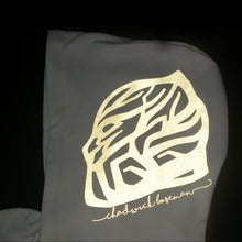 Load image into Gallery viewer, "WAKANDA FOREVER" WHITE HOODIE | FRONT + BACK + SLEEVE + HOOD (GOLD/GLOW IN THE DARK)