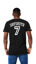 Load image into Gallery viewer, "I AM INFNT" TEE | FRONT + BACK + SLEEVE (BLACK/WHITE)