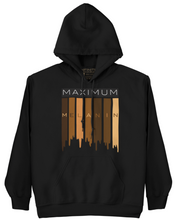 Load image into Gallery viewer, "MAXIMUM MELANIN" HOODIES (BLACK/CHOCOLATE DRIPS)