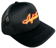 Load image into Gallery viewer, INFINITE BLAZE TRUCKER HAT (YELLOW/RED)